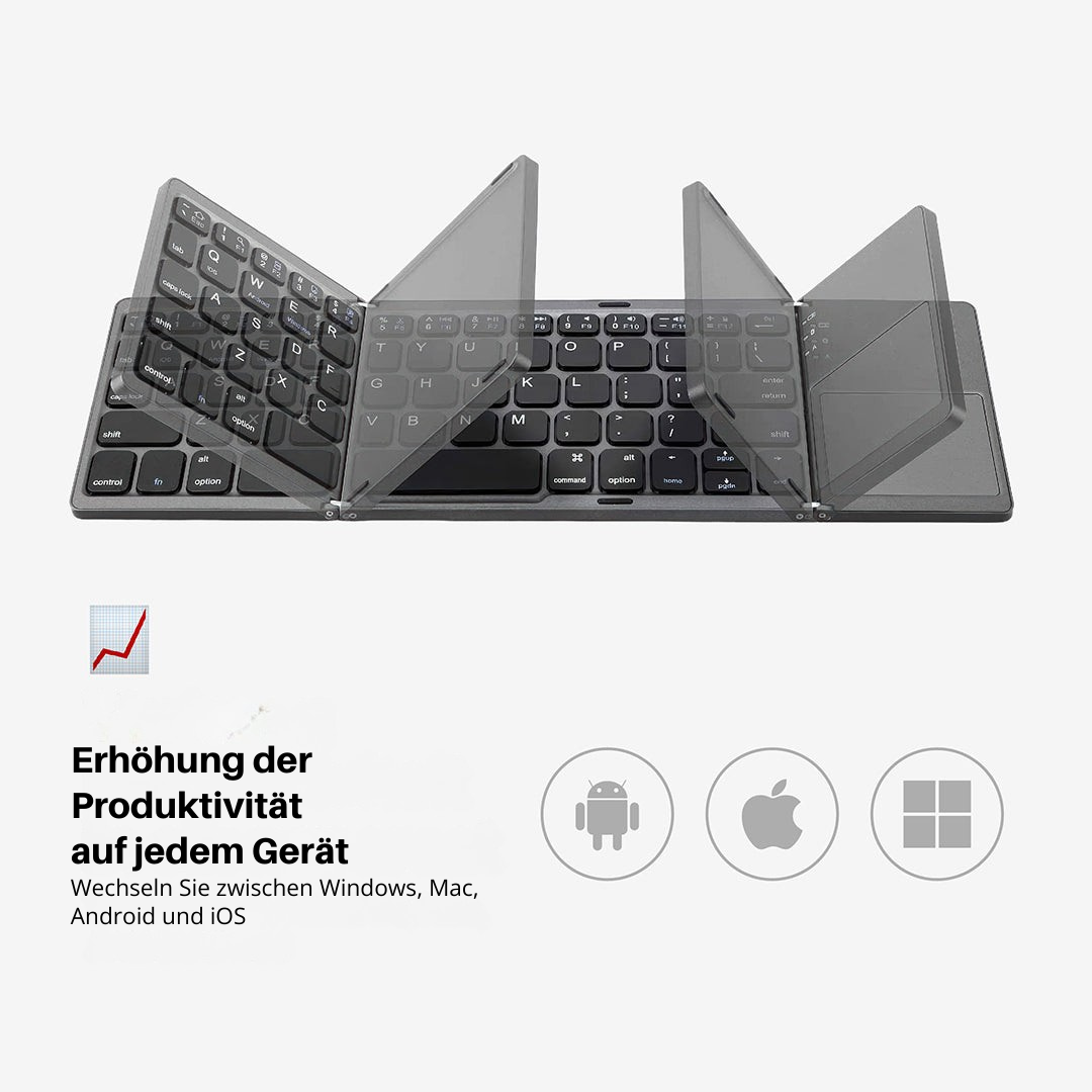 Portable Wireless Keyboard with Touchpad
