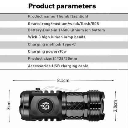 Cool 3 LED Flashlight Torch