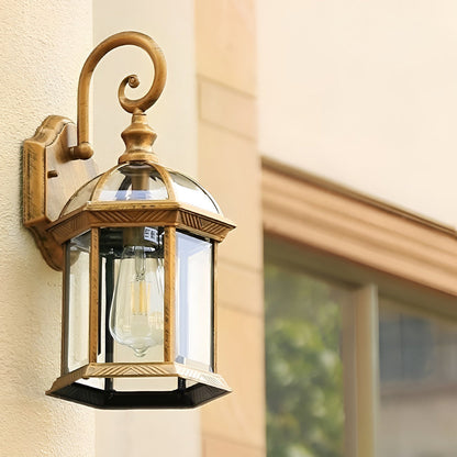 Classic Waterproof Glass E27 Wall Light Sconce Lamp
