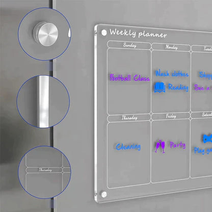 Magnetic Dry Erase Calendar Board