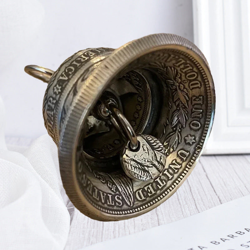 Classic Morgan Silver Coin Bell