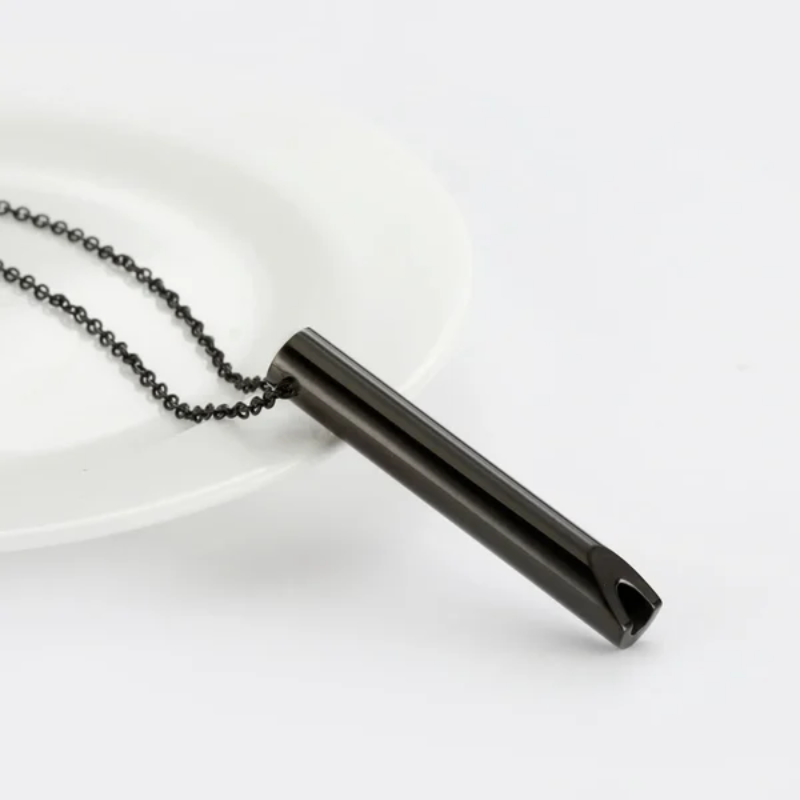 Calming Anxiety Necklace, Stainless Steel, Quit Smoking Aid