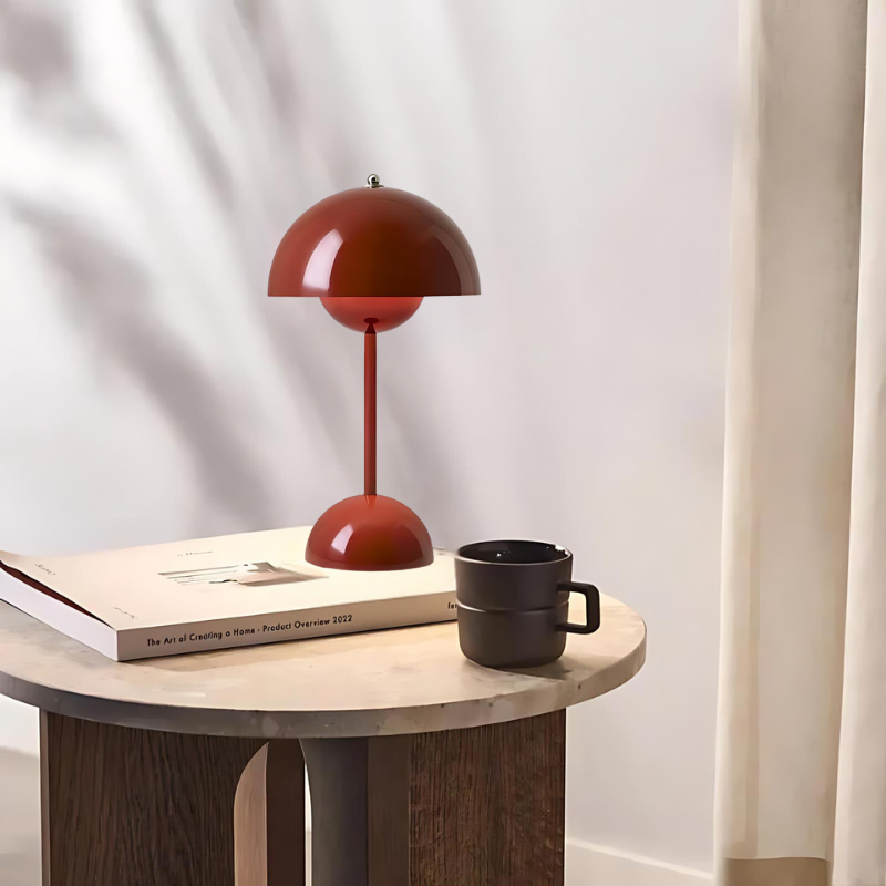 Stylish Touch Table Lamp with Unique Mushroom Base