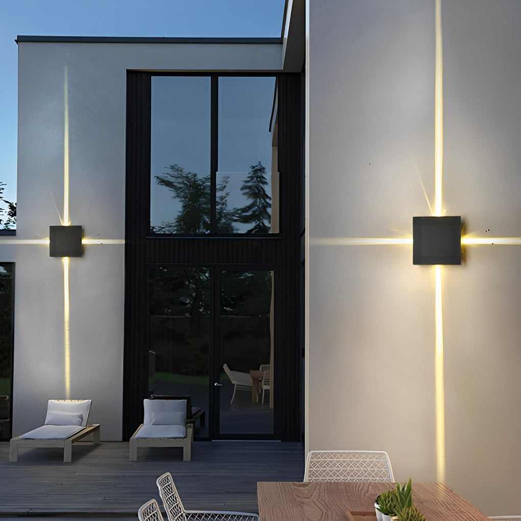 Outdoor 12W LED Star Wall Light Waterproof Modern Lamp - Cofik