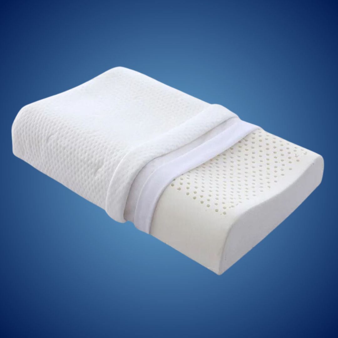 Natural Latex Orthopedic Neck Pillow for Back Support