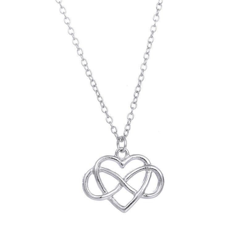 Lovely Heart Shaped Bow Necklace