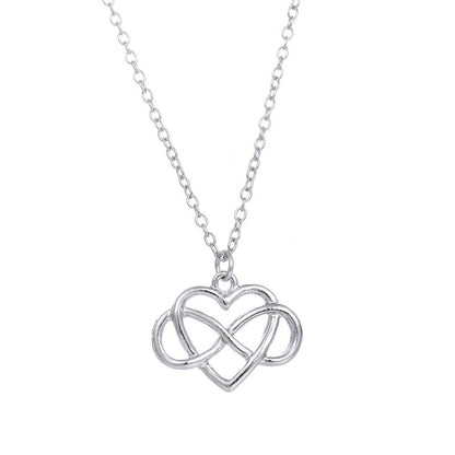 Lovely Heart Shaped Bow Necklace