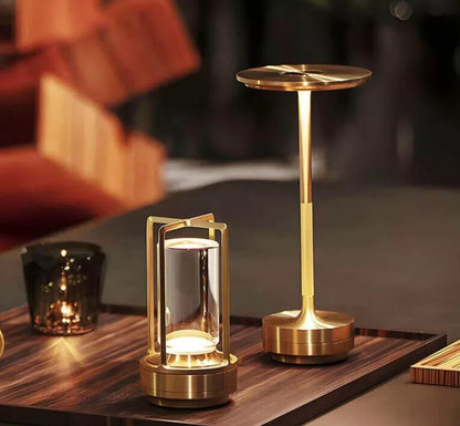 Compact LED Glass Desk Lamp