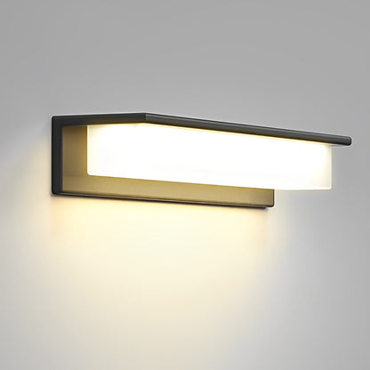 Slim Outdoor Solar Powered LED Wall Light