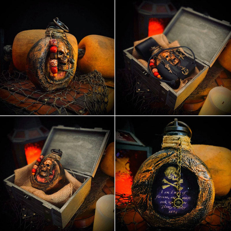 Decorative Pirate Skull Liquor Decanter