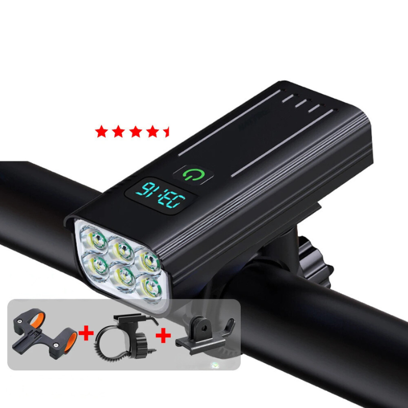 Bright 5000L LED Bicycle Front Light with USB Charger