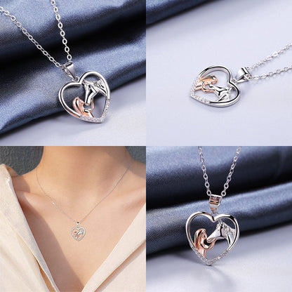 Pretty Horse Pendant Necklace Chain