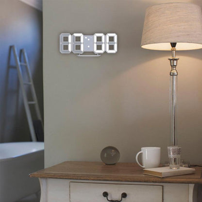 Modern 3D LED Alarm Clock Radio