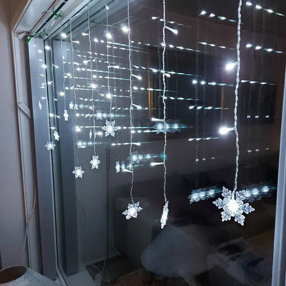 Outdoor String Snowflake Fairy Lights - Waterproof