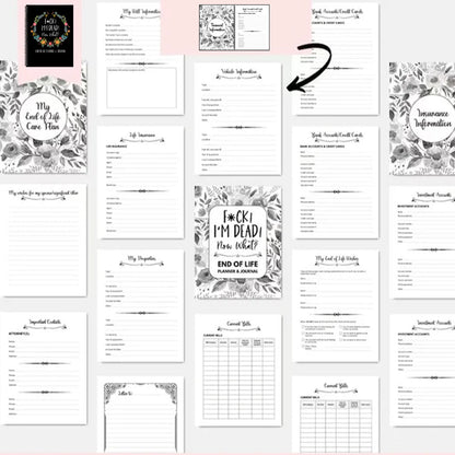 Funeral Life Planner Notebook