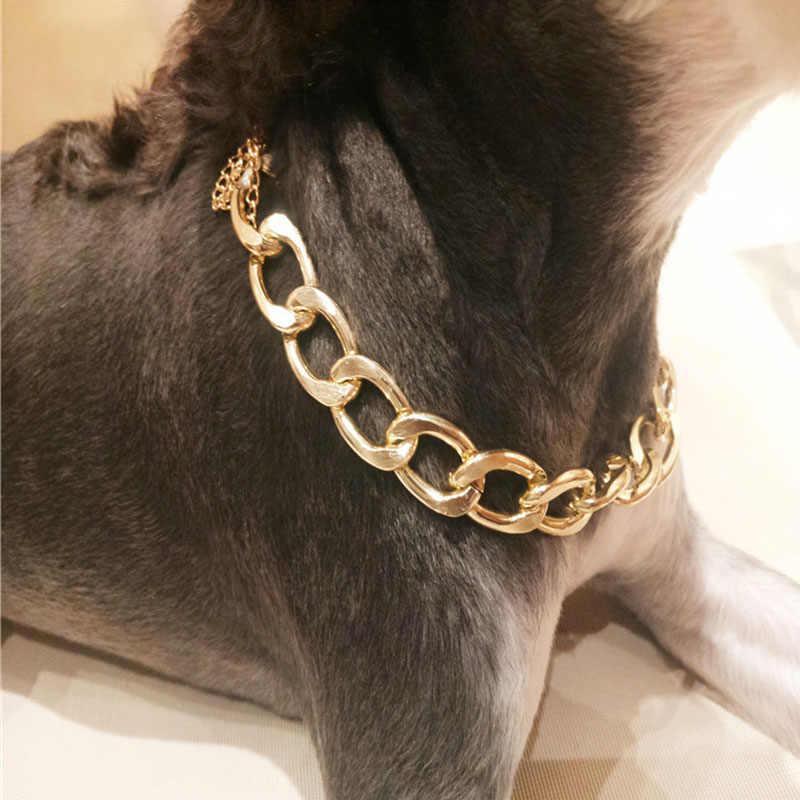 Luxury Pet Gold Plated Chain Collar