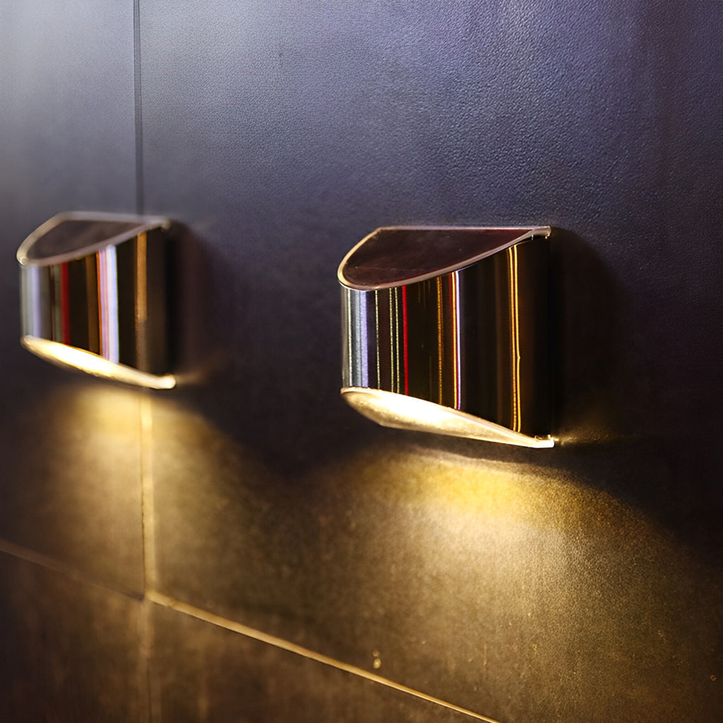 Sleek Outdoor Solar Powered Wall Light