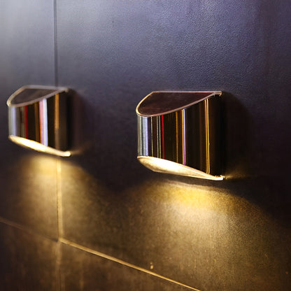 Sleek Outdoor Solar Powered Wall Light