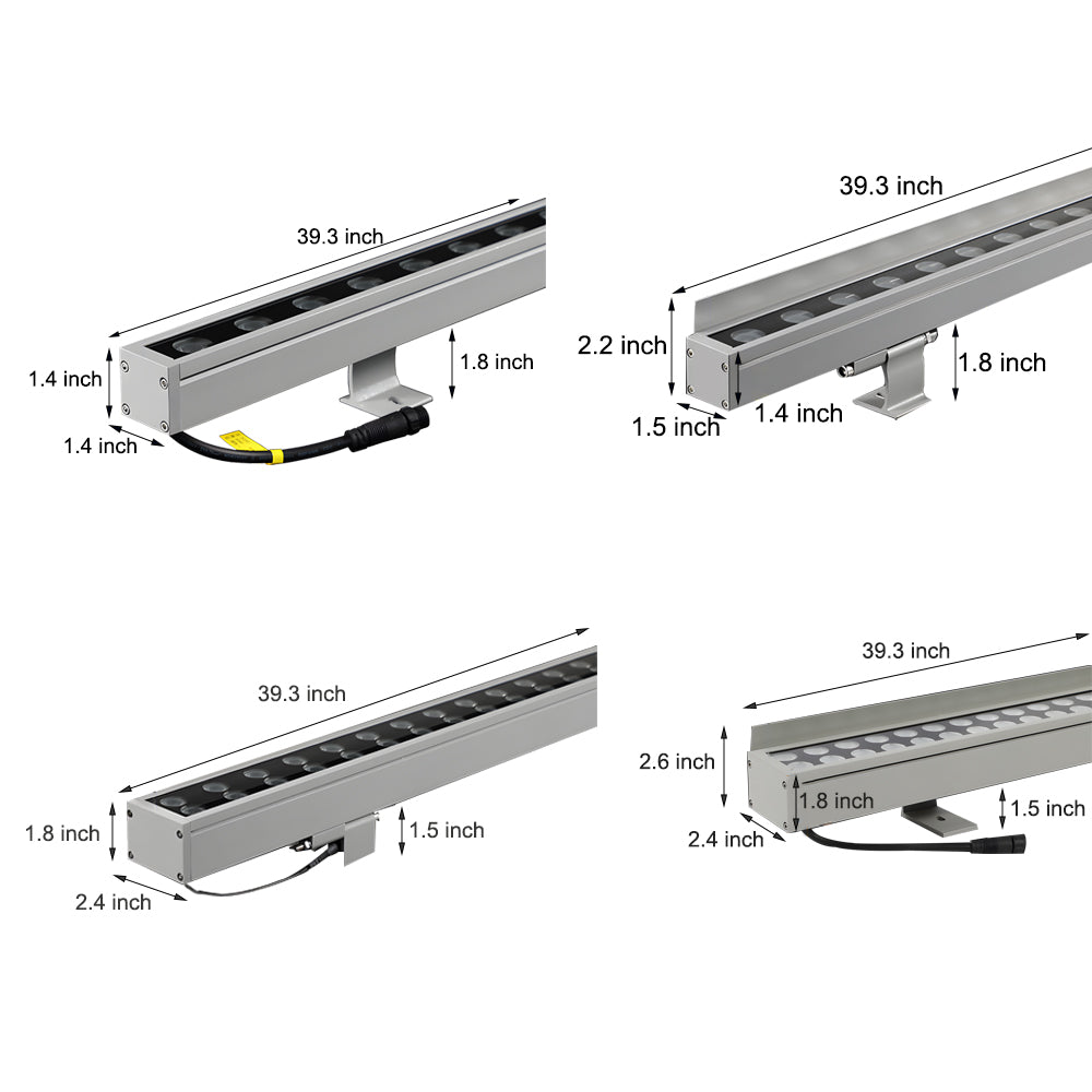 Bright 39 Inch LED Wall Light Bar