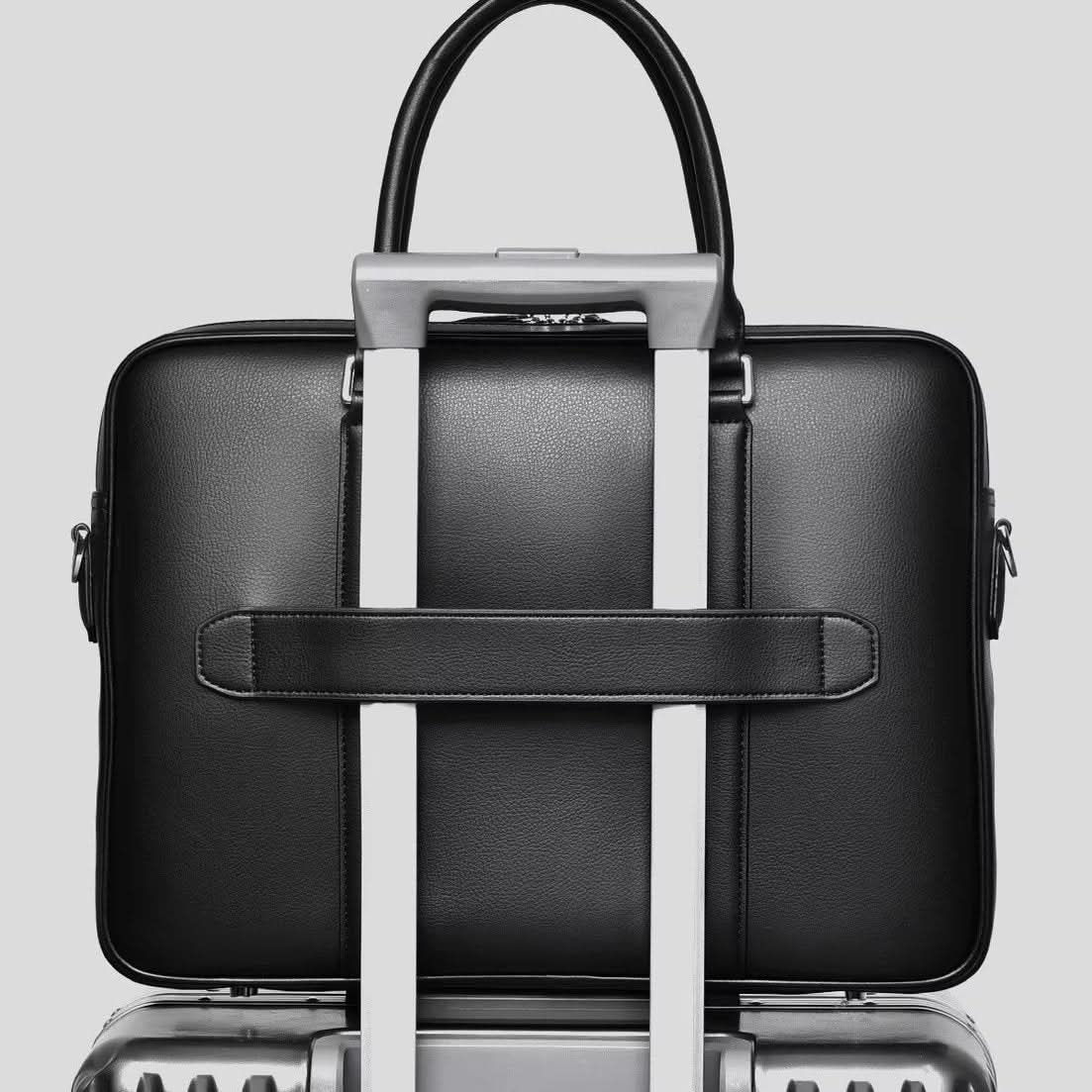 Professional Leather Laptop Crossbody Bag