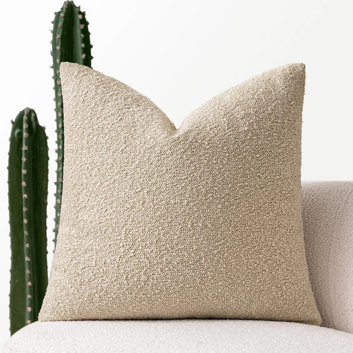 Soft Boucle Throw Pillow Cover 45x45cm Home Decor Cushion