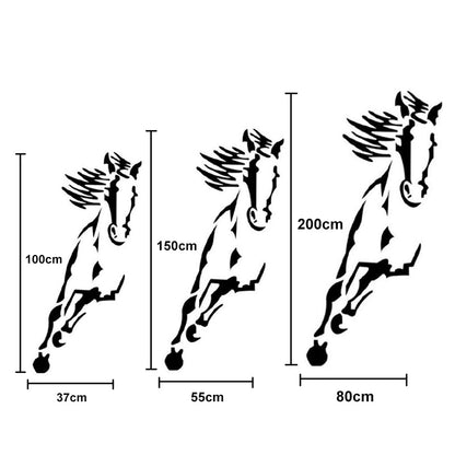 Stunning 3D Horse Wall Art Mirror Sticker Decoration