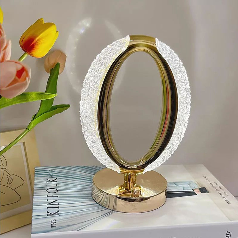 Silver Night Metal Desk Lamp