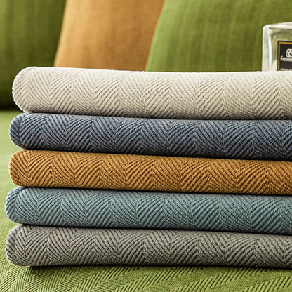 Plush Check Soft Sofa Slipcover Furniture Protector