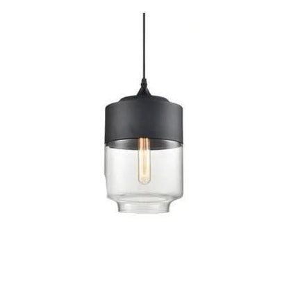 Unique Wooden Glass Hanging Lamp Adjustable