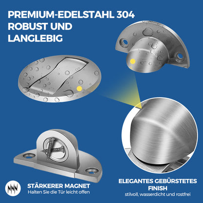 Hidden Magnetic Door Stop Stainless Steel Holder