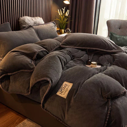 Soft Velvet King Size Bedding Set