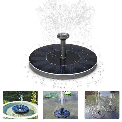 Solar Powered Fountain Pump for Garden and Pond Decor