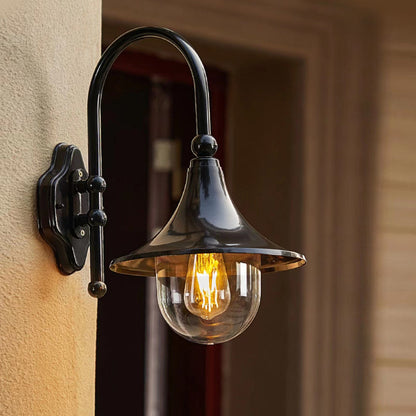 Unique Black Outdoor LED Wall Light Fixture