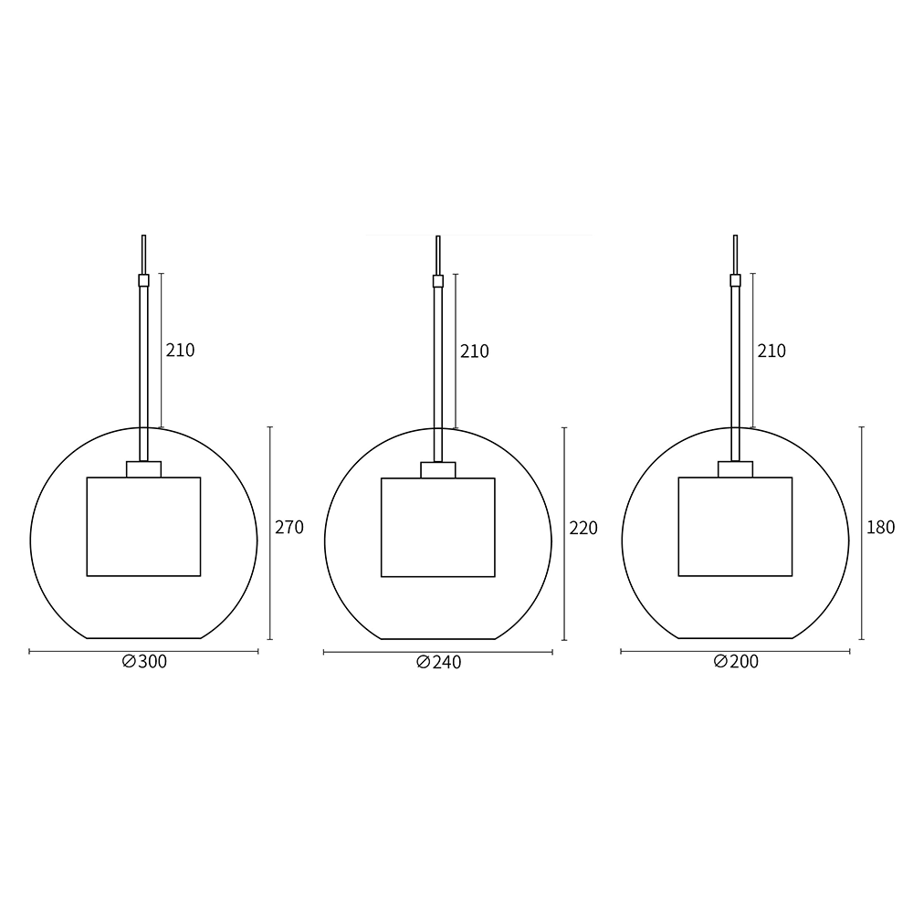 Stylish Home Glass Hanging Light