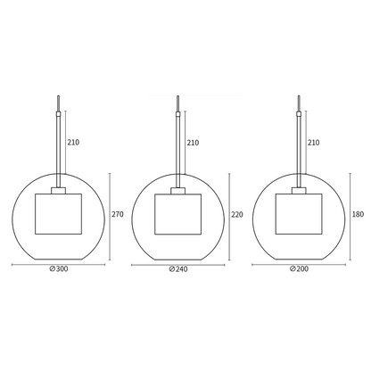 Stylish Home Glass Hanging Light