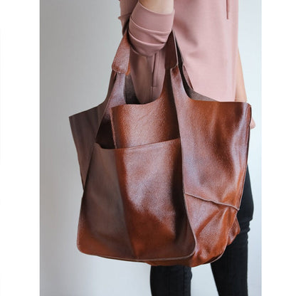 Large Genuine Leather Tote Bags