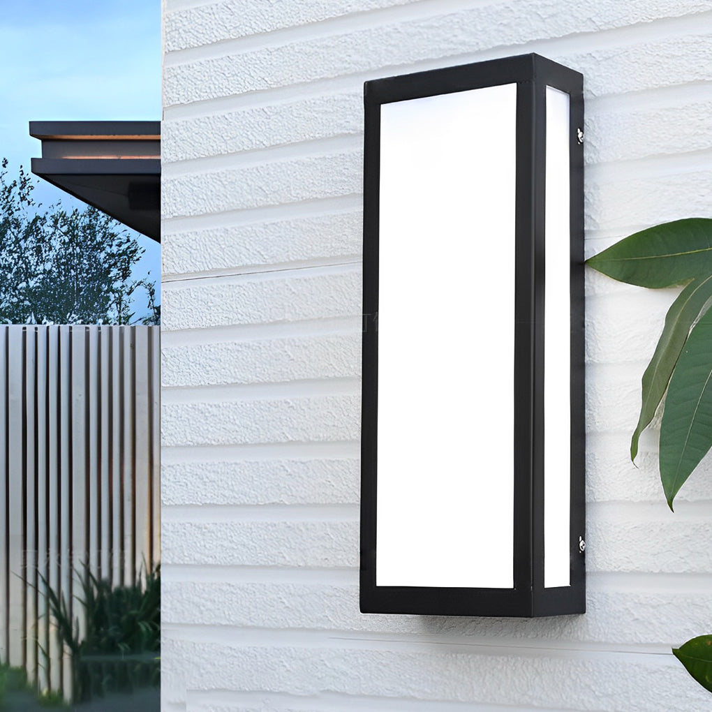Outdoor Black LED Wall Light Waterproof Exterior Lamp
