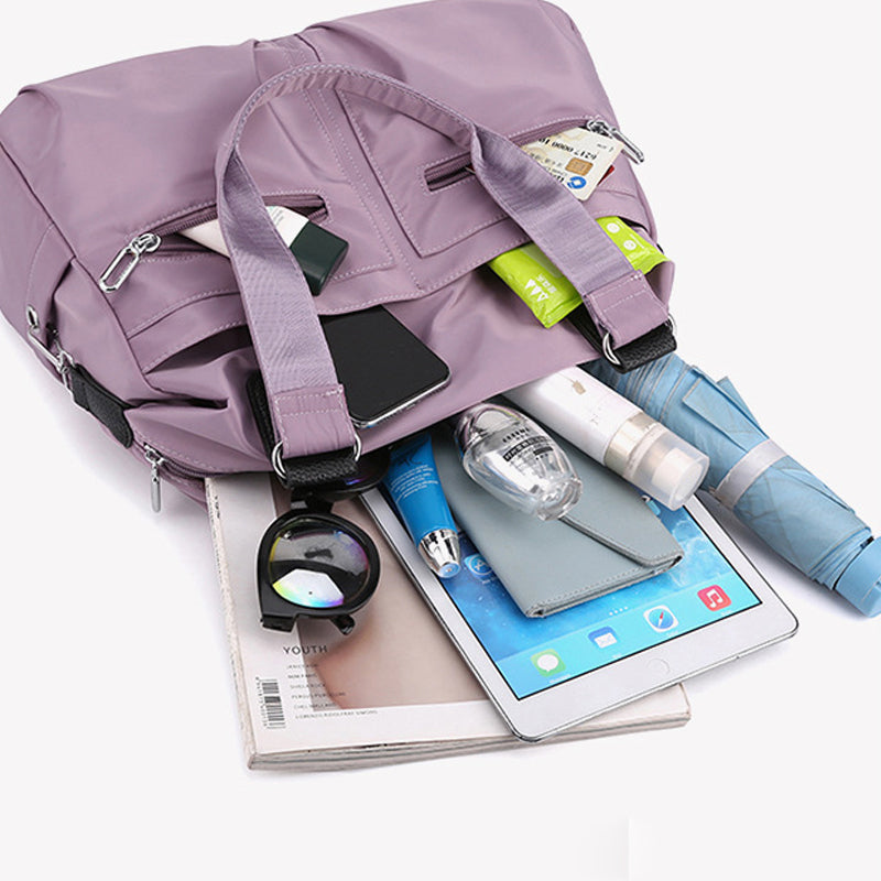 Waterproof Basic Nylon Tote Bag