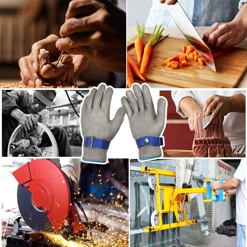 Durable Steel Mesh Lab Safety Gloves