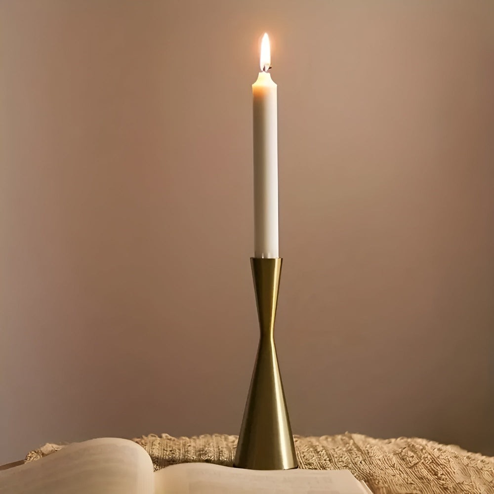Modern Metal Slim Candle Holder Set of 3