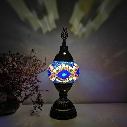 Vibrant Multi-Colored Glass Table Lamp
