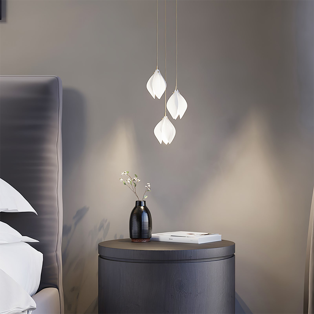 Unique Floral Drop Pendant Light