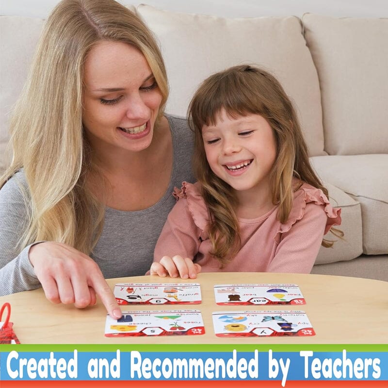 Easy Phonics Flashcards for Kids Reading Practice