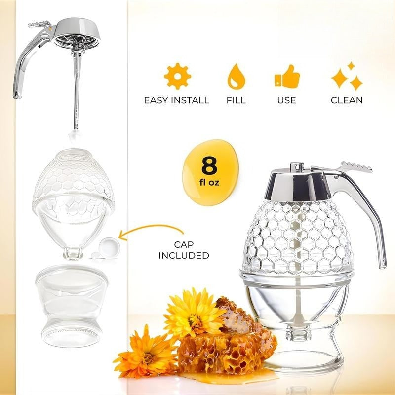 Easy-Pour Honey Bottle Dispenser
