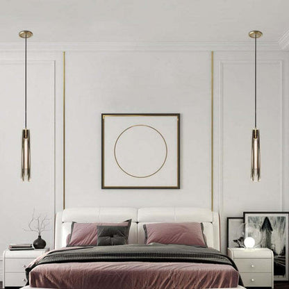 Sleek Glass Pendant Ceiling Light Fixture