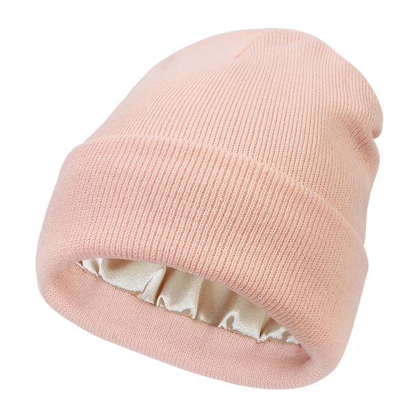 Warm Silk Blend Winter Beanie Hat