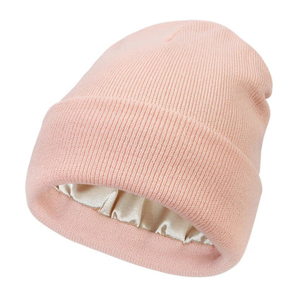 Warm Silk Blend Winter Beanie Hat