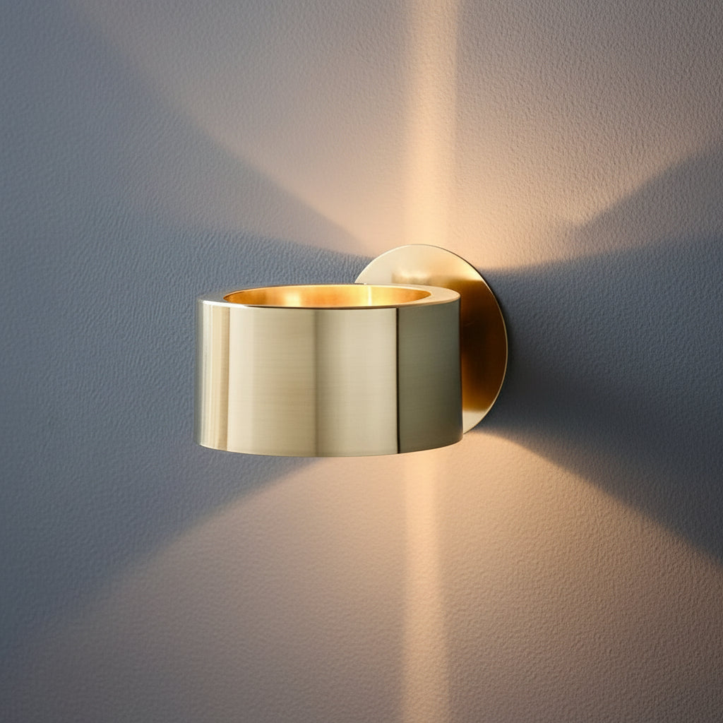 Simple Round Gold Wall Lamp