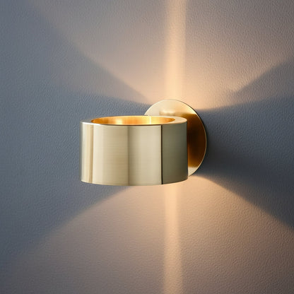 Simple Round Gold Wall Lamp