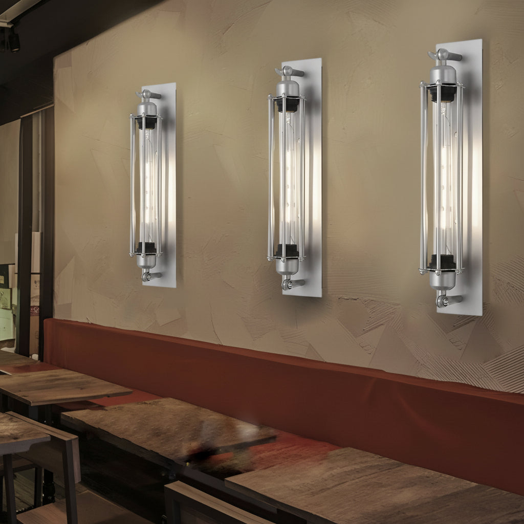 Rustic Metal LED Wall Lamp
